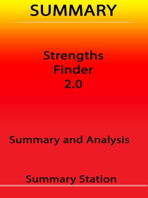 cover image of Strengths Finder 2.0 / Summary